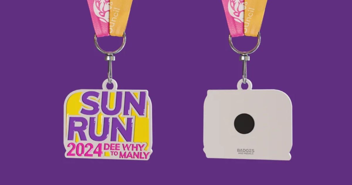 Magnet Pada Medali Sun Run