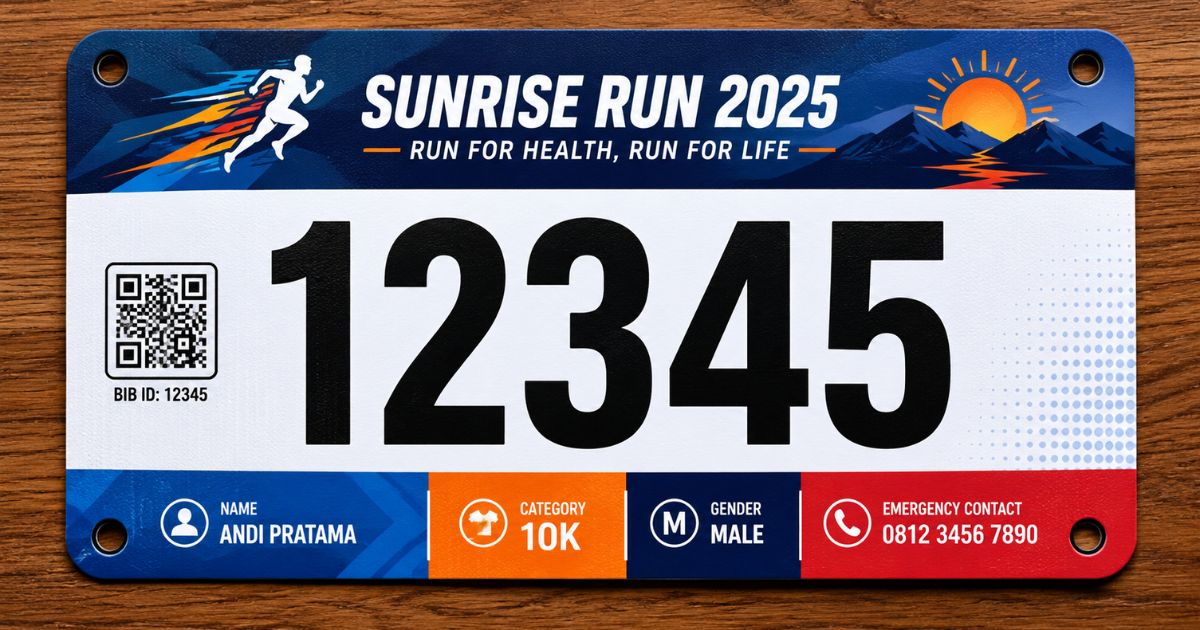 Desain Nomor BIB