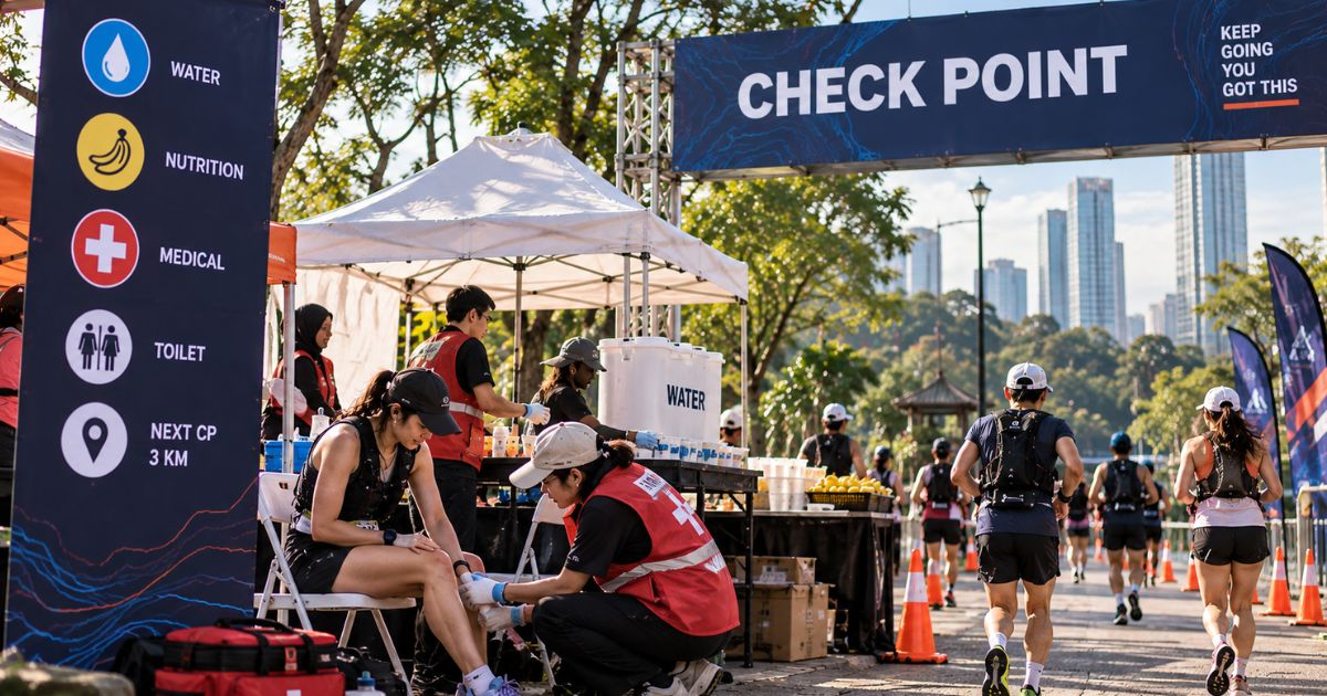 Check Point pada Event Lari